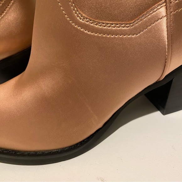 Jeffrey Campbell Free People Dagget Embroidered Satin Western Cowboy Boots | 10 - Picture 9 of 14